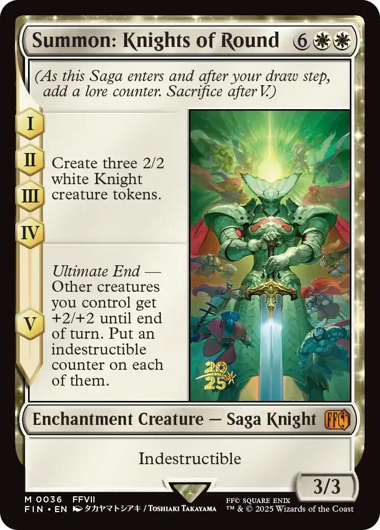 Summon: Knights of Round [FINAL FANTASY Prerelease Promo] | I Want That Stuff Brandon