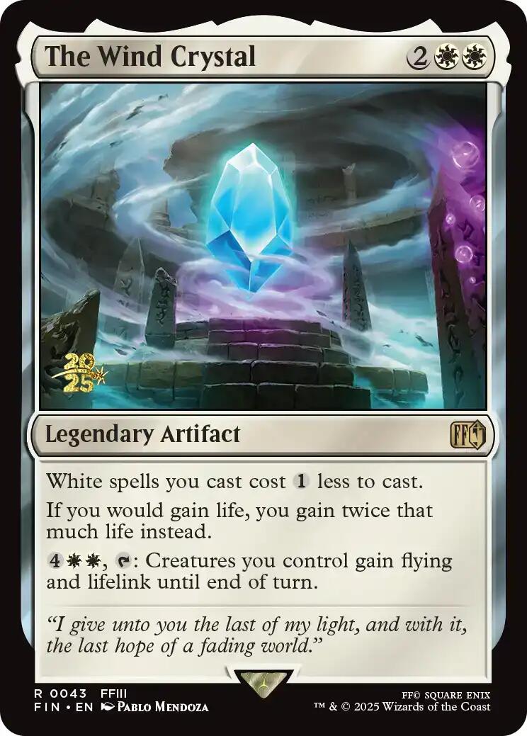 The Wind Crystal [FINAL FANTASY Prerelease Promo] | I Want That Stuff Brandon