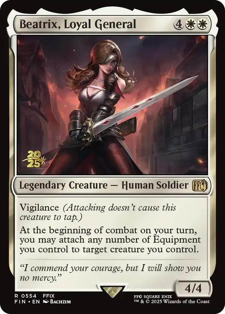 Beatrix, Loyal General [FINAL FANTASY Prerelease Promo] | I Want That Stuff Brandon