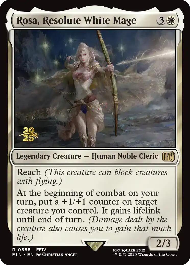 Rosa, Resolute White Mage [FINAL FANTASY Prerelease Promo] | I Want That Stuff Brandon