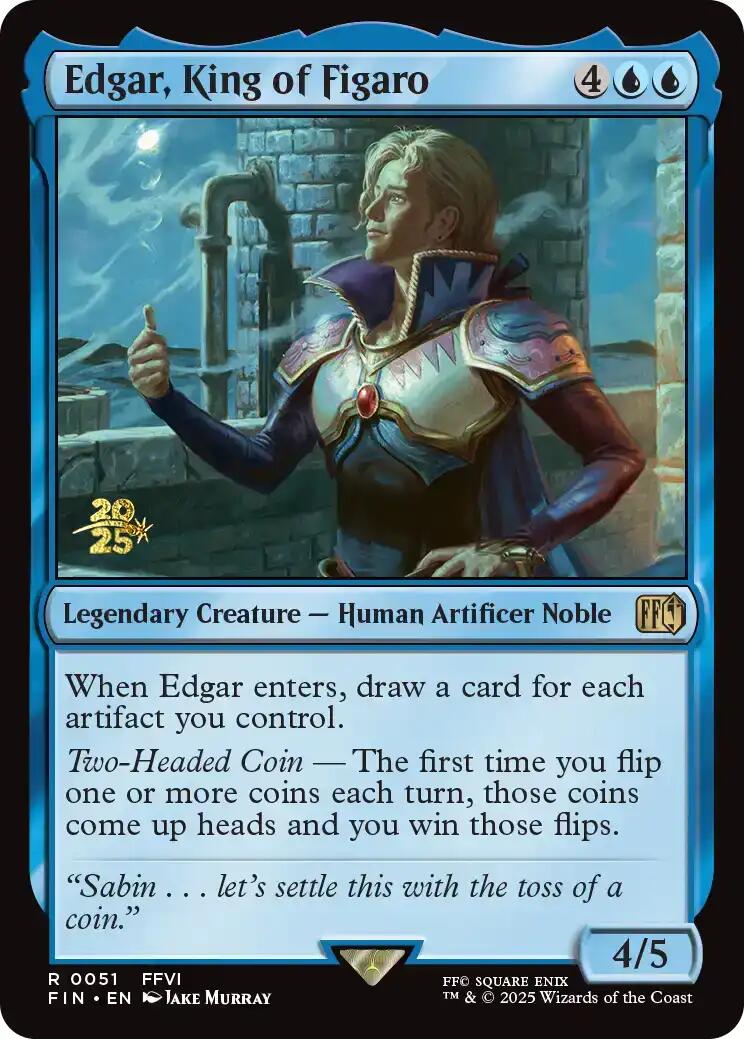 Edgar, King of Figaro [FINAL FANTASY Prerelease Promo] | I Want That Stuff Brandon