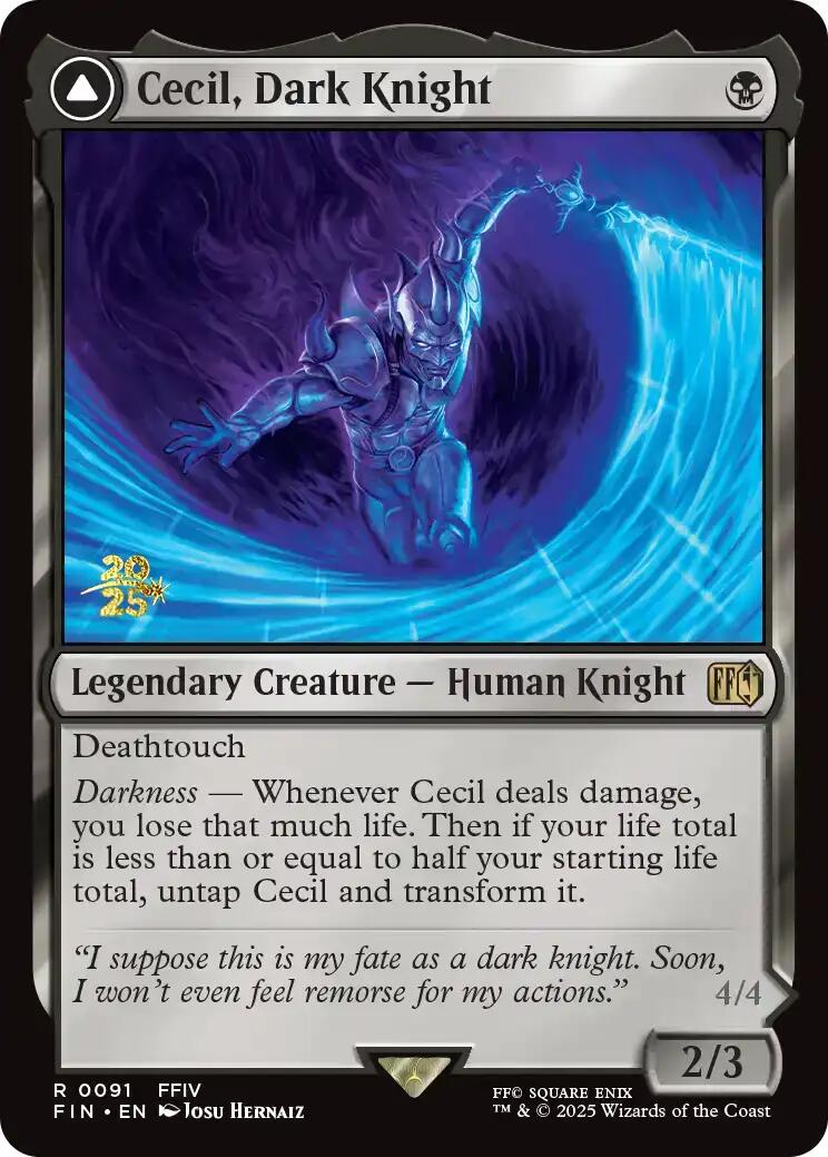 Cecil, Dark Knight [FINAL FANTASY Prerelease Promo] | I Want That Stuff Brandon