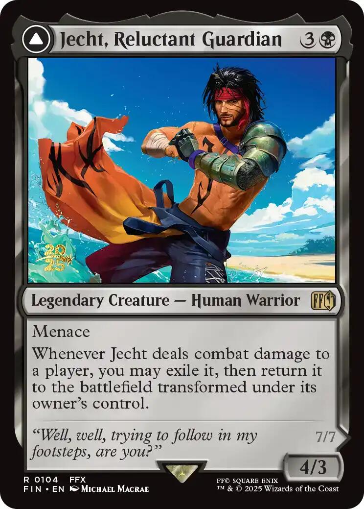 Jecht, Reluctant Guardian // Braska's Final Aeon [FINAL FANTASY Prerelease Promo] | I Want That Stuff Brandon