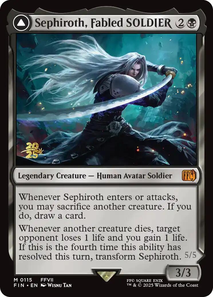 Sephiroth, Fabled SOLDIER [FINAL FANTASY Prerelease Promo] | I Want That Stuff Brandon