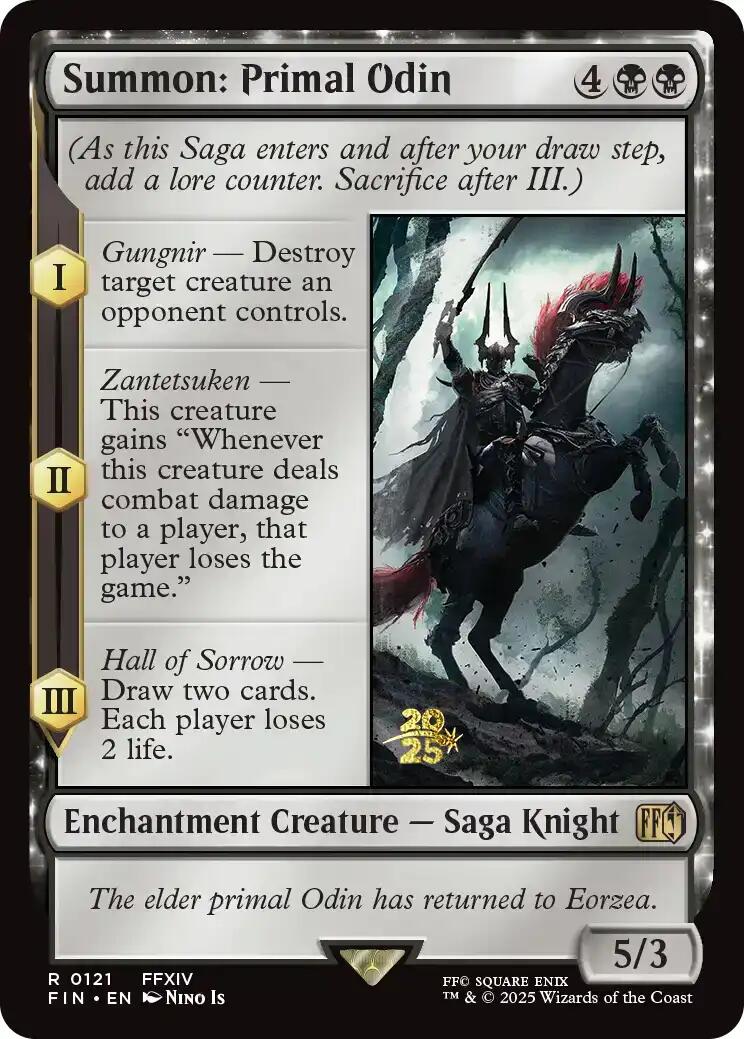 Summon: Primal Odin [FINAL FANTASY Prerelease Promo] | I Want That Stuff Brandon