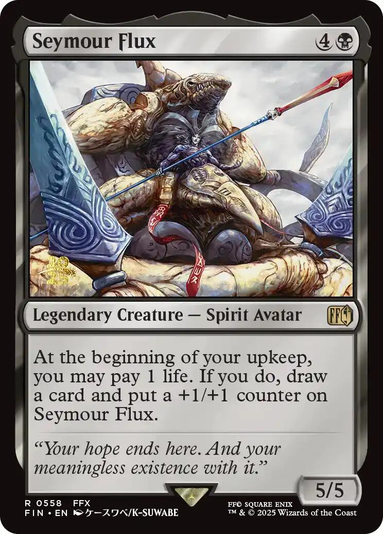 Seymour Flux [FINAL FANTASY Prerelease Promo] | I Want That Stuff Brandon