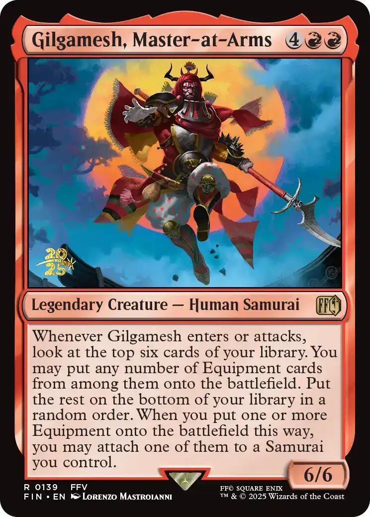 Gilgamesh, Master-at-Arms [FINAL FANTASY Prerelease Promo] | I Want That Stuff Brandon