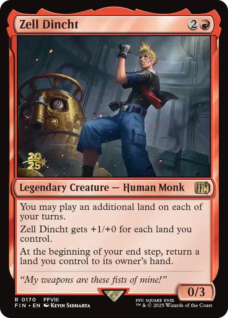 Zell Dincht [FINAL FANTASY Prerelease Promo] | I Want That Stuff Brandon