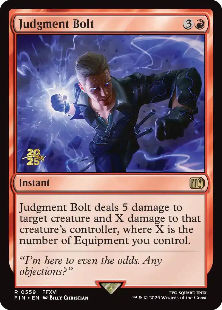 Judgment Bolt [FINAL FANTASY Prerelease Promo] | I Want That Stuff Brandon