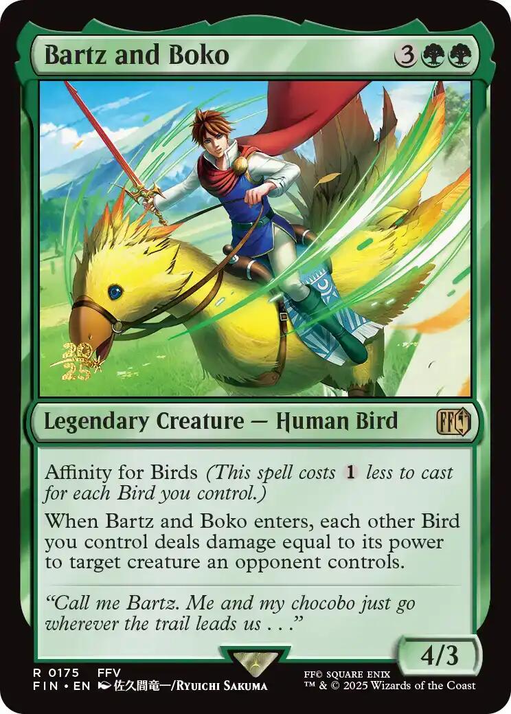 Bartz and Boko [FINAL FANTASY Prerelease Promo] | I Want That Stuff Brandon