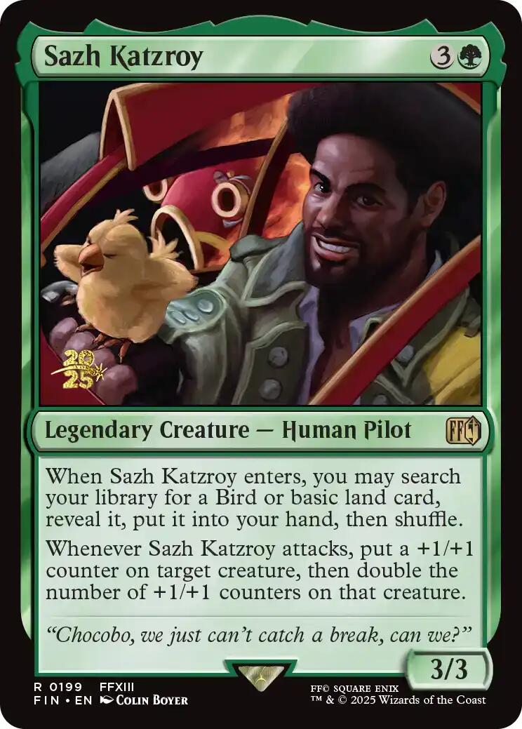 Sazh Katzroy [FINAL FANTASY Prerelease Promo] | I Want That Stuff Brandon