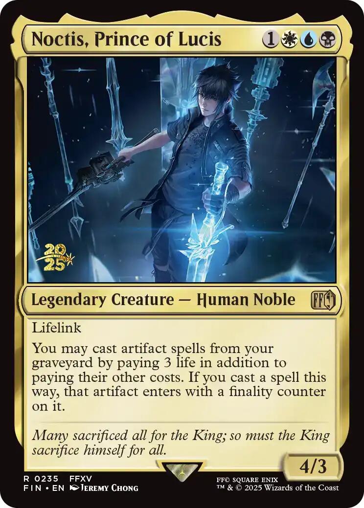 Noctis, Prince of Lucis [FINAL FANTASY Prerelease Promo] | I Want That Stuff Brandon