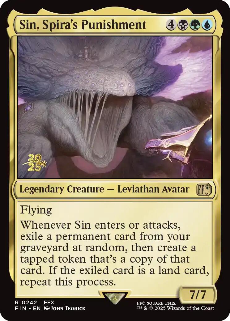 Sin, Spira's Punishment [FINAL FANTASY Prerelease Promo] | I Want That Stuff Brandon