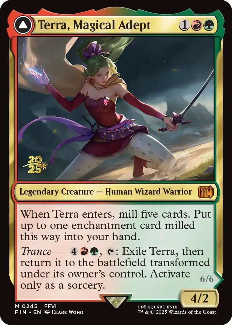 Terra, Magical Adept // Esper Terra [FINAL FANTASY Prerelease Promo] | I Want That Stuff Brandon