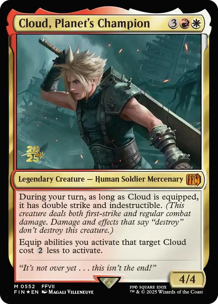 Cloud, Planet's Champion [FINAL FANTASY Prerelease Promo] | I Want That Stuff Brandon
