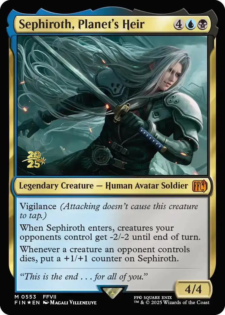 Sephiroth, Planet's Heir [FINAL FANTASY Prerelease Promo] | I Want That Stuff Brandon