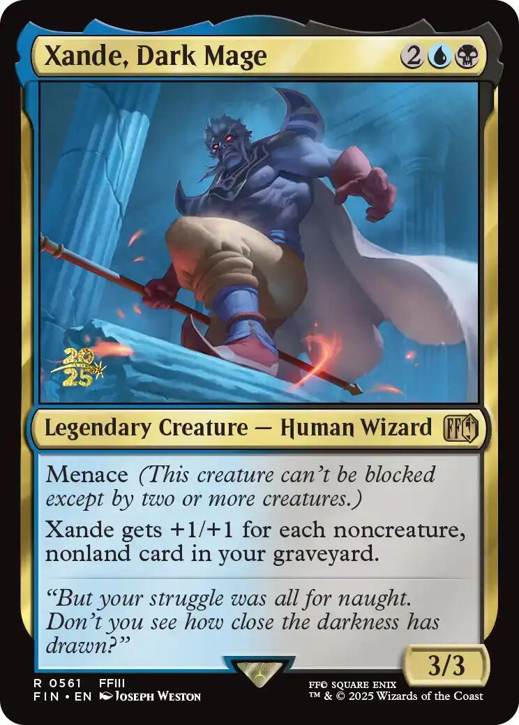 Xande, Dark Mage [FINAL FANTASY Prerelease Promo] | I Want That Stuff Brandon