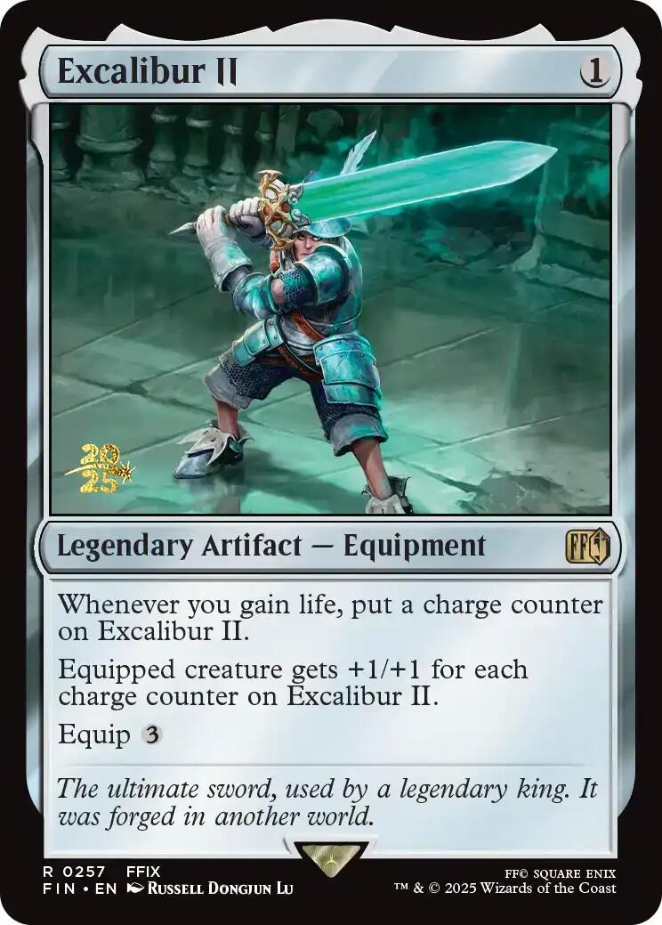 Excalibur II [FINAL FANTASY Prerelease Promo] | I Want That Stuff Brandon