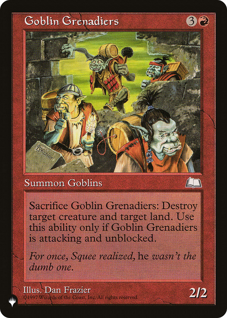 Goblin Grenadiers [The List Reprints] | I Want That Stuff Brandon