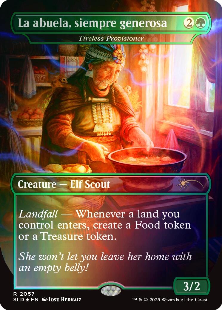 La abuela, siempre generosa - Tireless Provisioner (Rainbow Foil) [Secret Lair Drop Series] | I Want That Stuff Brandon