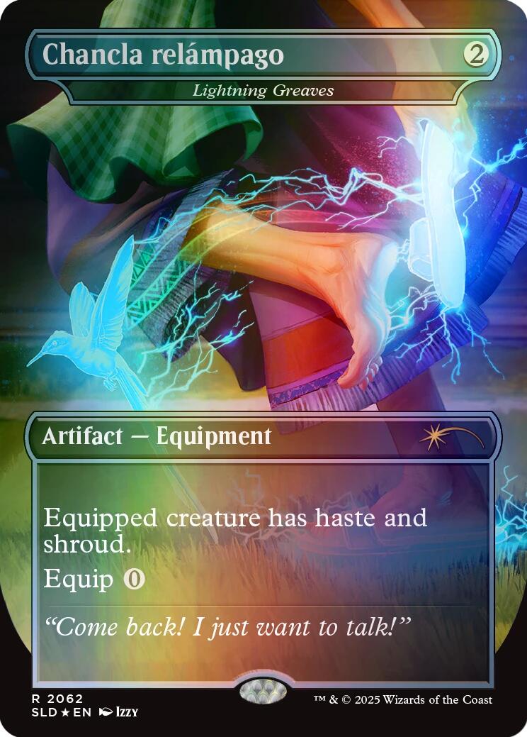Chancla relampago - Lightning Greaves (Rainbow Foil) [Secret Lair Drop Series] | I Want That Stuff Brandon