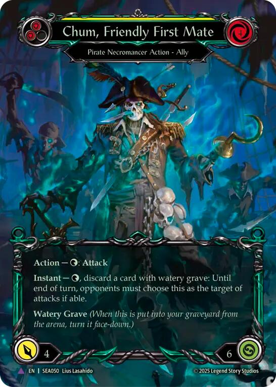 Chum, Friendly First Mate (Marvel Cold Foil) [SEA050] (High Seas)  Cold Foil | I Want That Stuff Brandon
