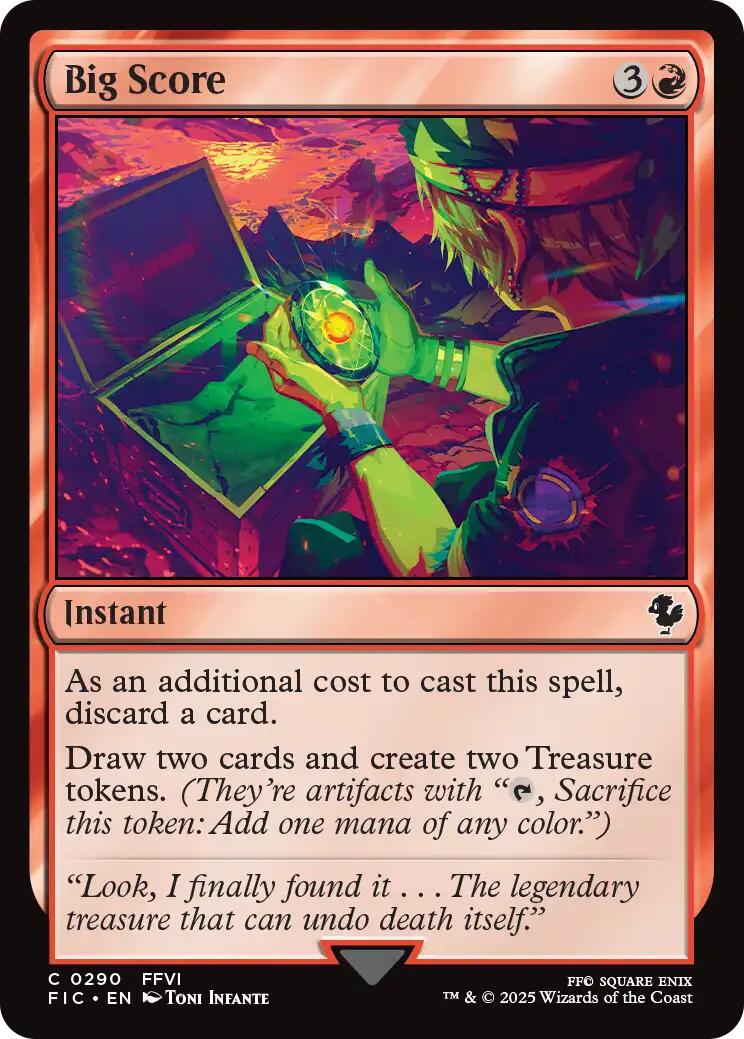 Big Score (Surge Foil) [FINAL FANTASY Commander] | I Want That Stuff Brandon