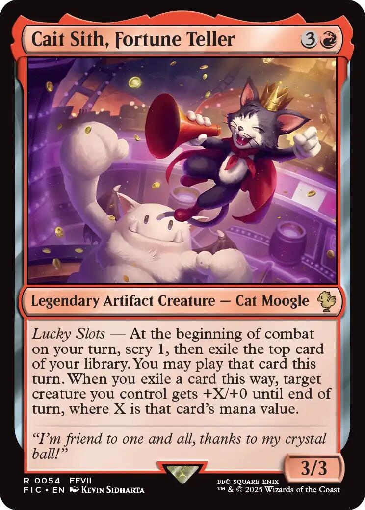 Cait Sith, Fortune Teller (Surge Foil) [FINAL FANTASY Commander] | I Want That Stuff Brandon