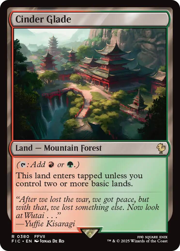 Cinder Glade (Surge Foil) [FINAL FANTASY Commander] | I Want That Stuff Brandon