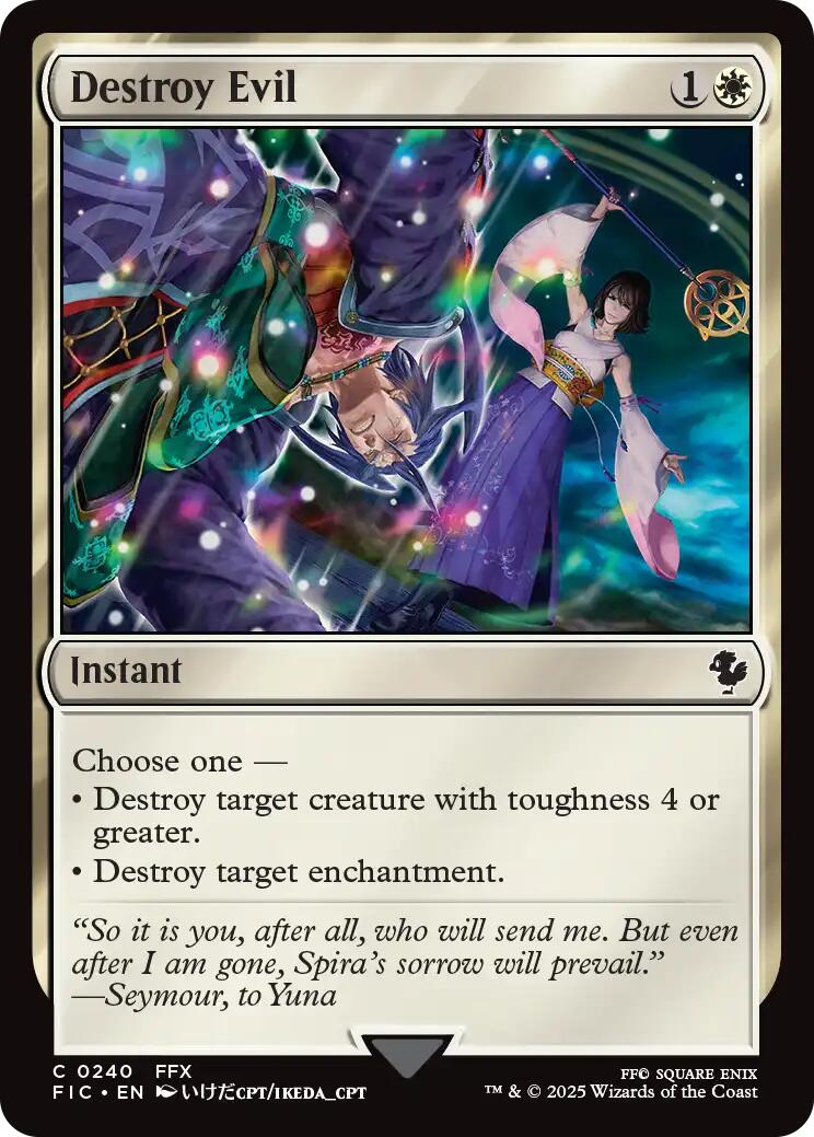 Destroy Evil (Surge Foil) [FINAL FANTASY Commander] | I Want That Stuff Brandon
