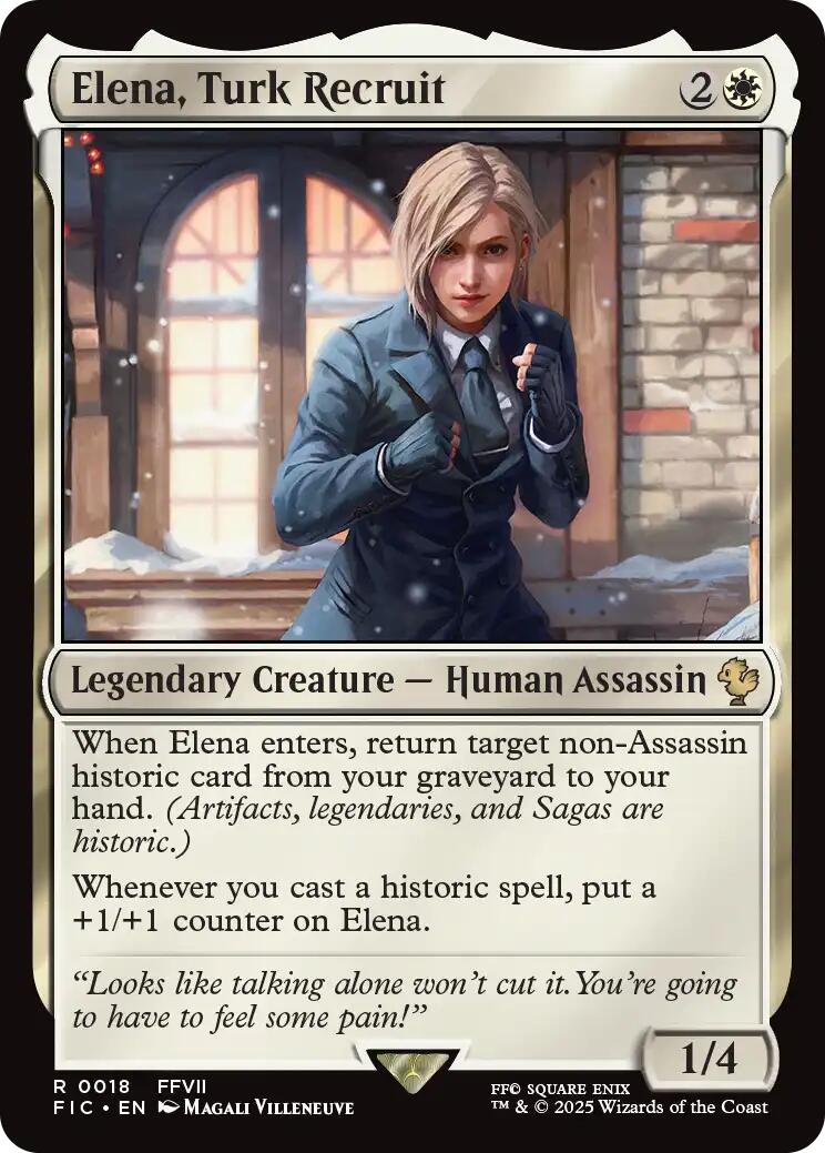 Elena, Turk Recruit (Surge Foil) [FINAL FANTASY Commander] | I Want That Stuff Brandon