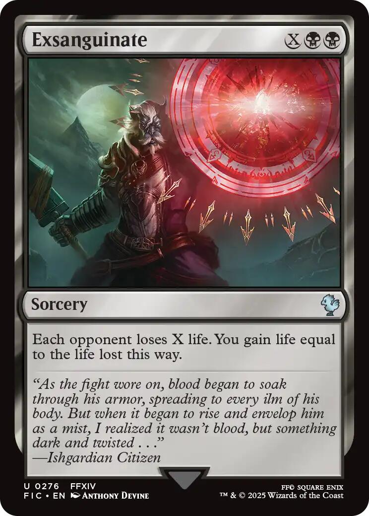 Exsanguinate (Surge Foil) [FINAL FANTASY Commander] | I Want That Stuff Brandon