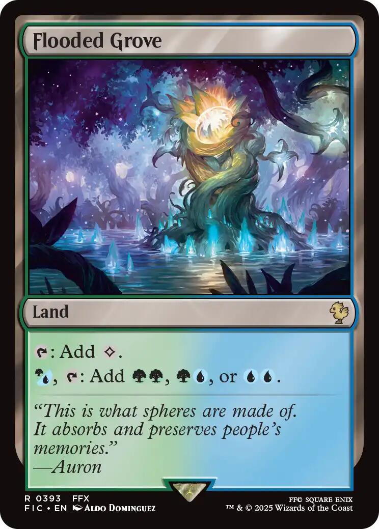 Flooded Grove (Surge Foil) [FINAL FANTASY Commander] | I Want That Stuff Brandon