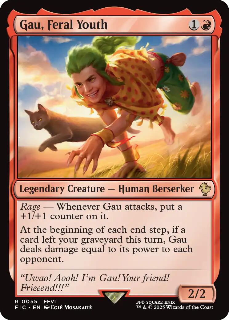 Gau, Feral Youth (Surge Foil) [FINAL FANTASY Commander] | I Want That Stuff Brandon
