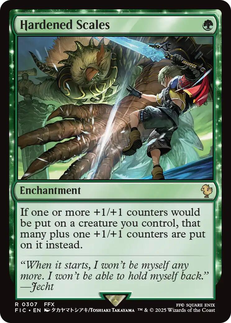 Hardened Scales (Surge Foil) [FINAL FANTASY Commander] | I Want That Stuff Brandon