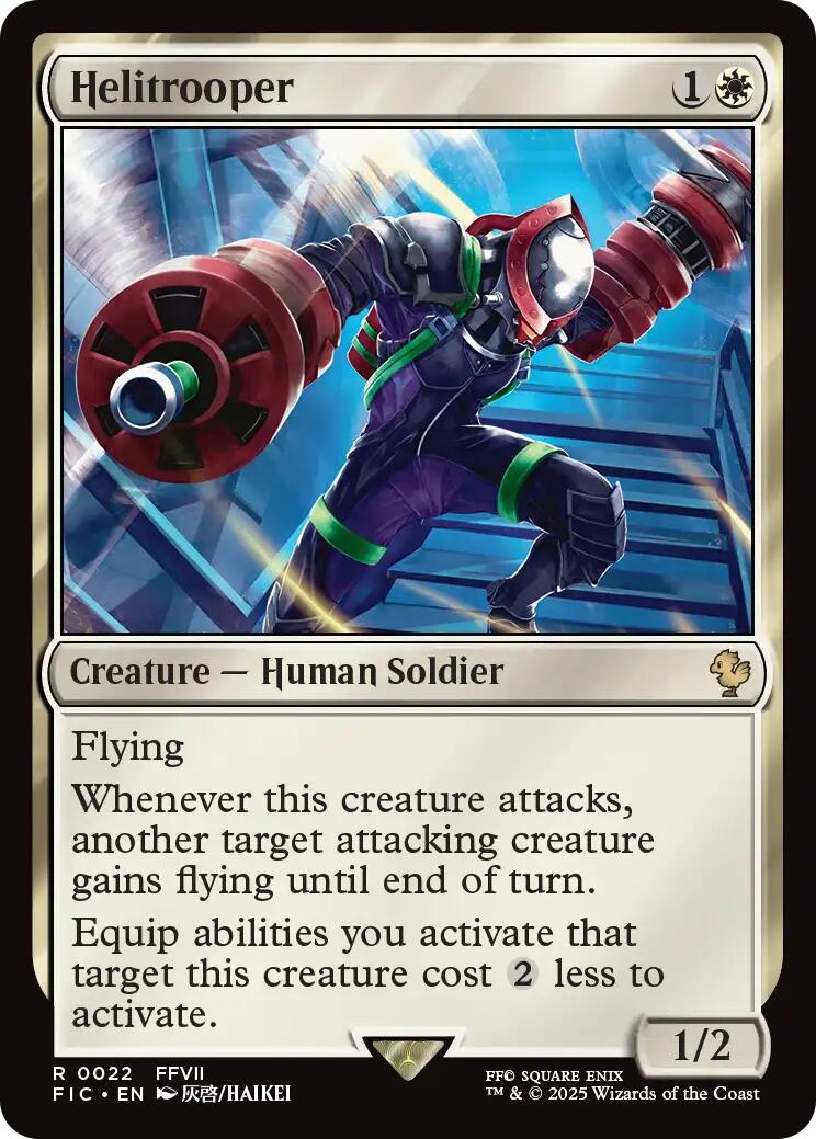 Helitrooper (Surge Foil) [FINAL FANTASY Commander] | I Want That Stuff Brandon