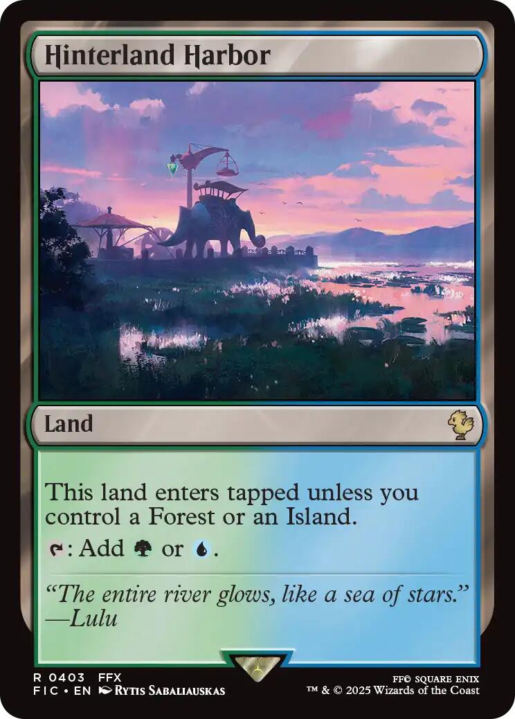 Hinterland Harbor (Surge Foil) [FINAL FANTASY Commander] | I Want That Stuff Brandon