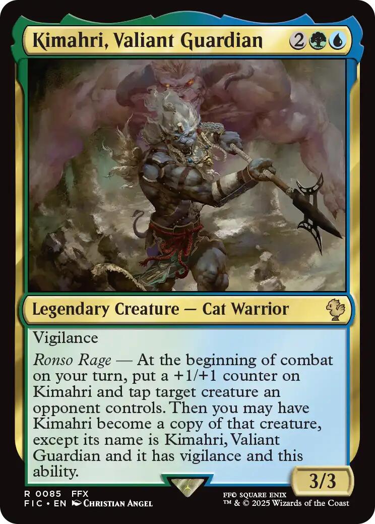 Kimahri, Valiant Guardian (Surge Foil) [FINAL FANTASY Commander] | I Want That Stuff Brandon