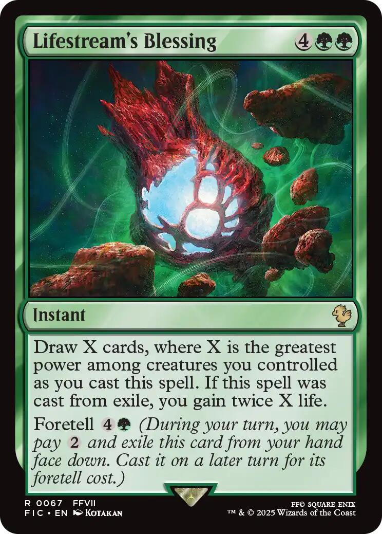 Lifestream's Blessing (Surge Foil) [FINAL FANTASY Commander] | I Want That Stuff Brandon