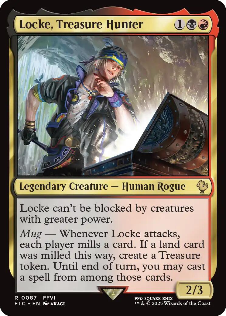 Locke, Treasure Hunter (Surge Foil) [FINAL FANTASY Commander] | I Want That Stuff Brandon