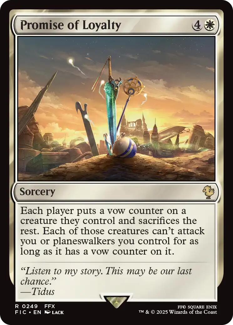 Promise of Loyalty (Surge Foil) [FINAL FANTASY Commander] | I Want That Stuff Brandon