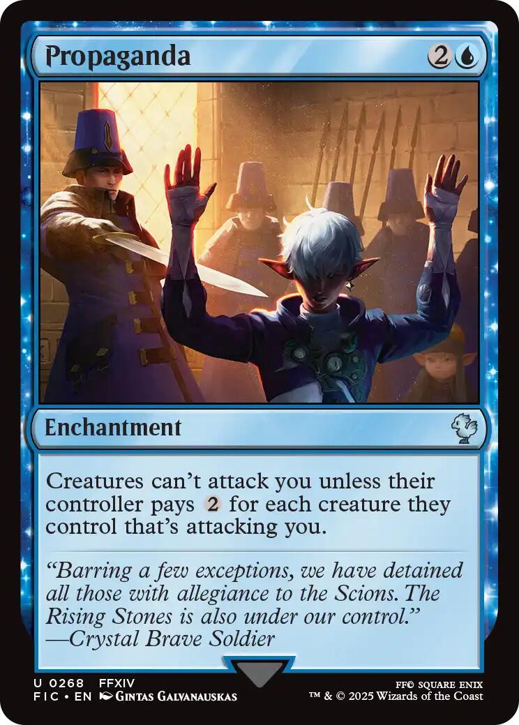 Propaganda (Surge Foil) [FINAL FANTASY Commander] | I Want That Stuff Brandon