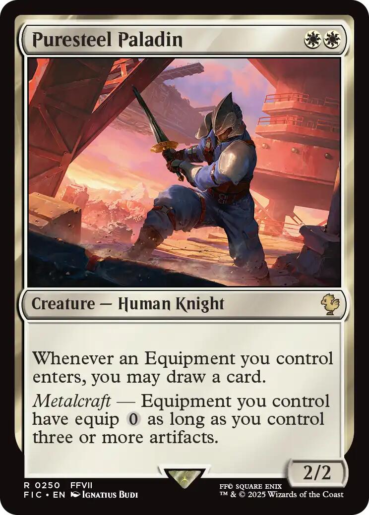 Puresteel Paladin (Surge Foil) [FINAL FANTASY Commander] | I Want That Stuff Brandon