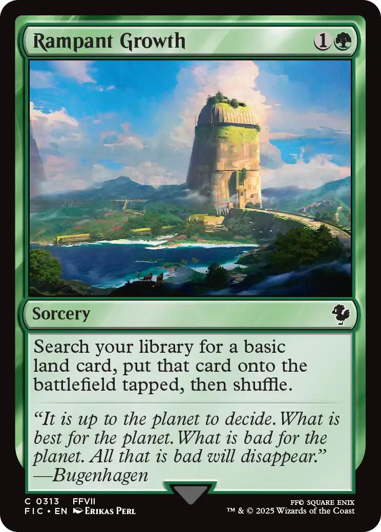 Rampant Growth (Surge Foil) [FINAL FANTASY Commander] | I Want That Stuff Brandon