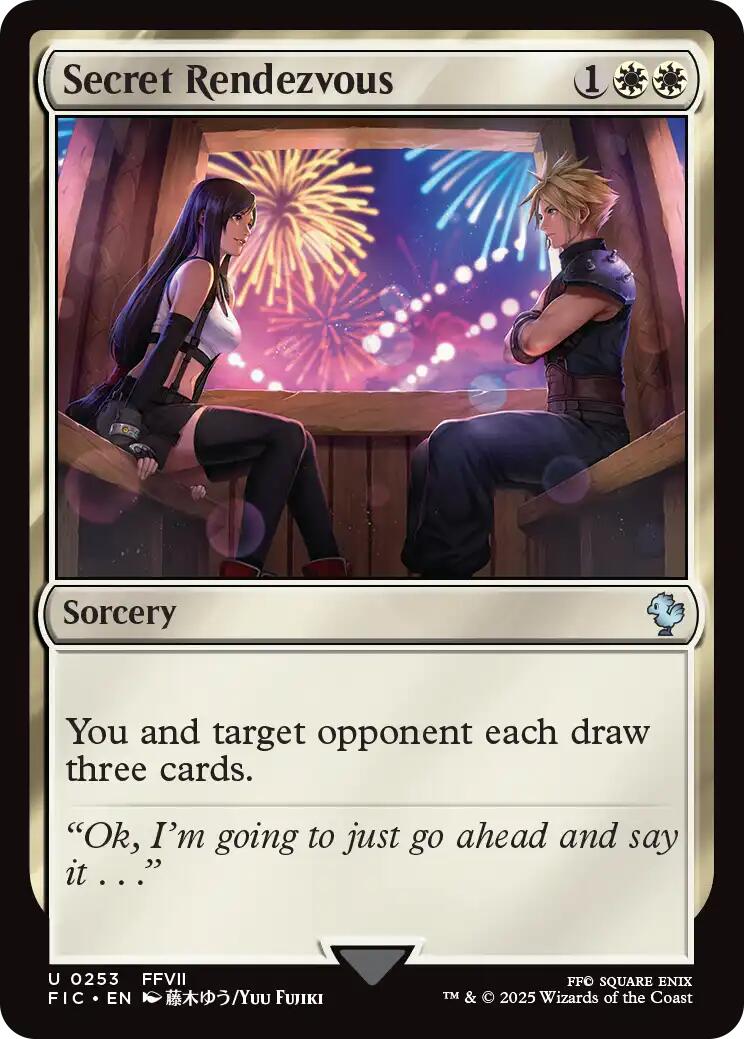 Secret Rendezvous (0253) (Surge Foil) [FINAL FANTASY Commander] | I Want That Stuff Brandon