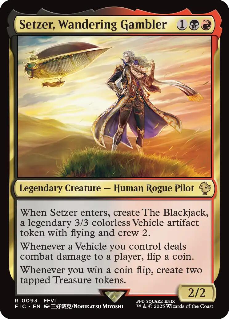 Setzer, Wandering Gambler (Surge Foil) [FINAL FANTASY Commander] | I Want That Stuff Brandon
