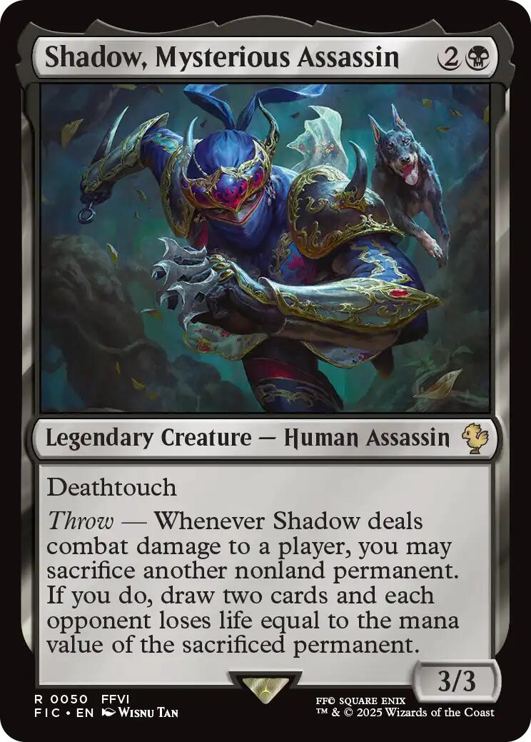 Shadow, Mysterious Assassin (Surge Foil) [FINAL FANTASY Commander] | I Want That Stuff Brandon