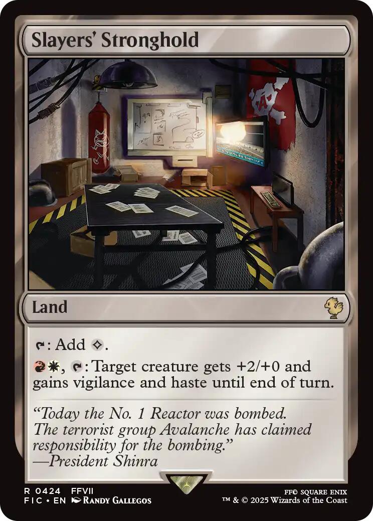 Slayers' Stronghold (Surge Foil) [FINAL FANTASY Commander] | I Want That Stuff Brandon