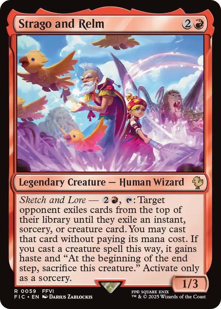 Strago and Relm (Surge Foil) [FINAL FANTASY Commander] | I Want That Stuff Brandon