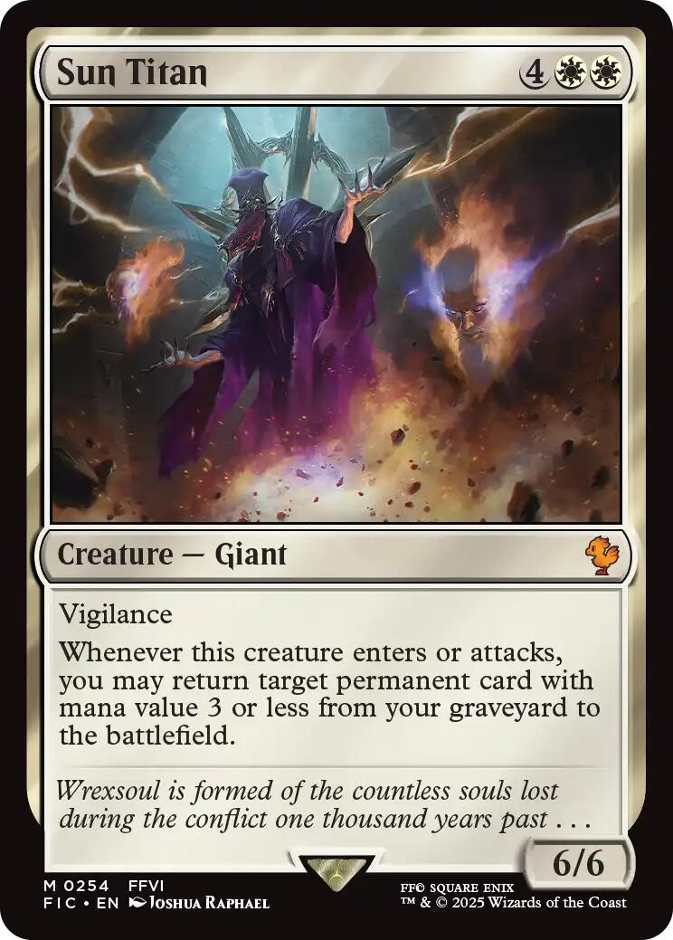 Sun Titan (Surge Foil) [FINAL FANTASY Commander] | I Want That Stuff Brandon